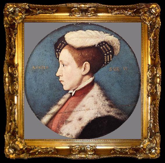 framed  HOLBEIN, Hans the Younger Edward, Prince of Wales d, ta009-2